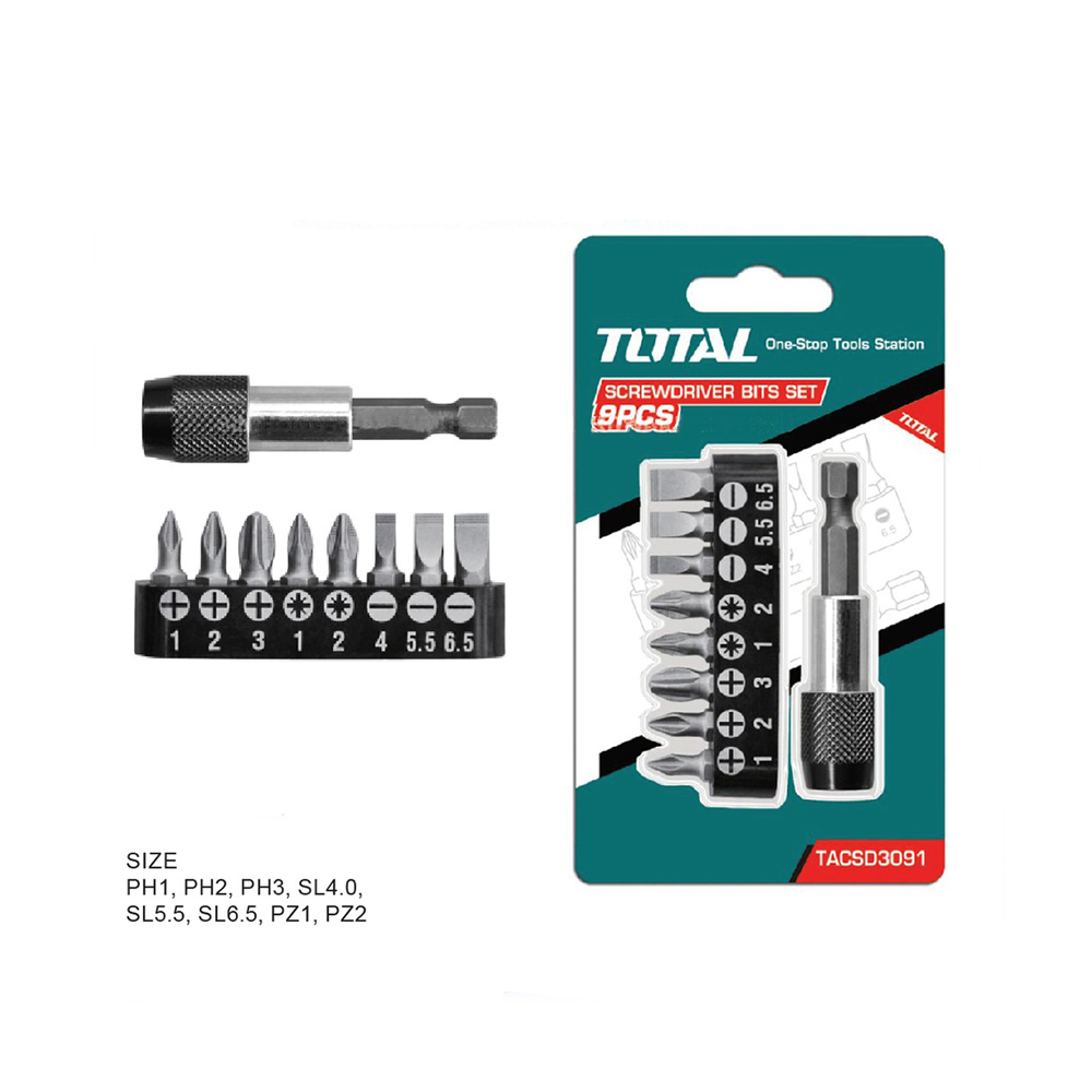 Набор бит с держателем TOTAL TACSD3091