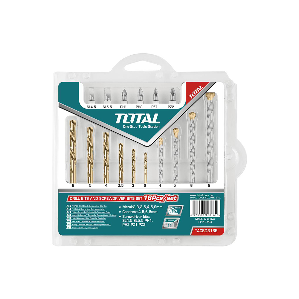 Набор сверл TOTAL TACSD3165
