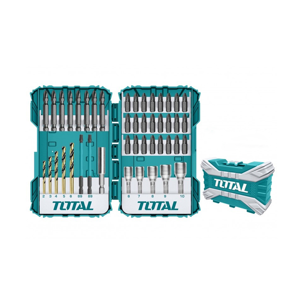Набор бит и головок со сверламы TOTAL TACSDL24502