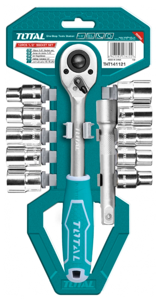 Набор торцевых головок Total THT141121 12 шт.
