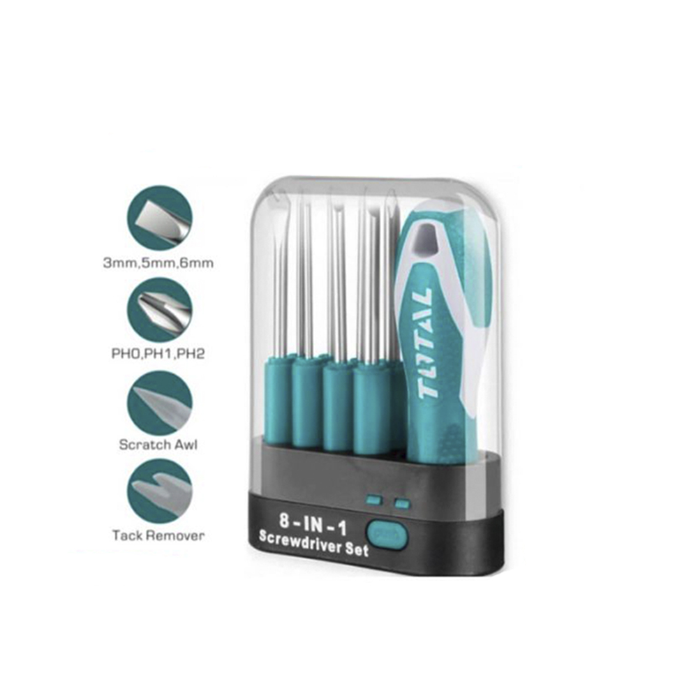 Набор отверток 9 шт. Total THT250906