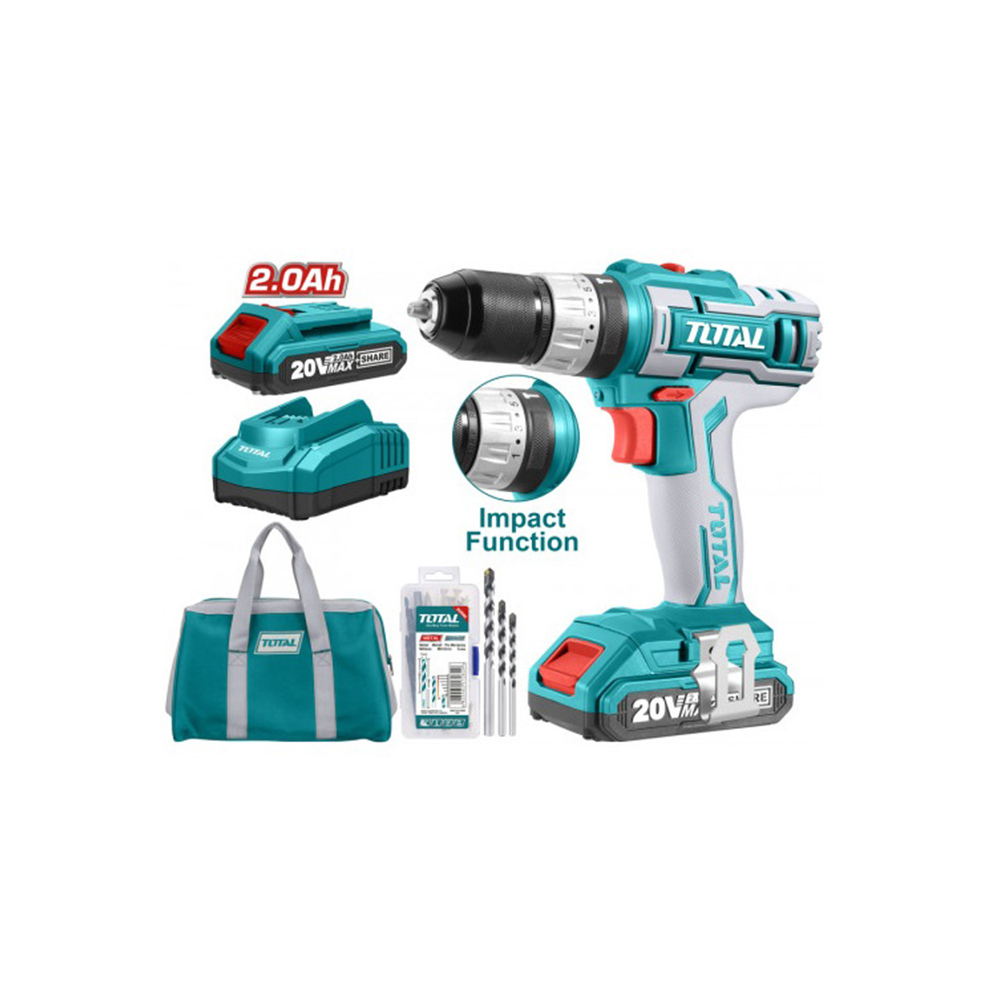 Аккумуляторный шуруповерт TOTAL TIDLI2002
