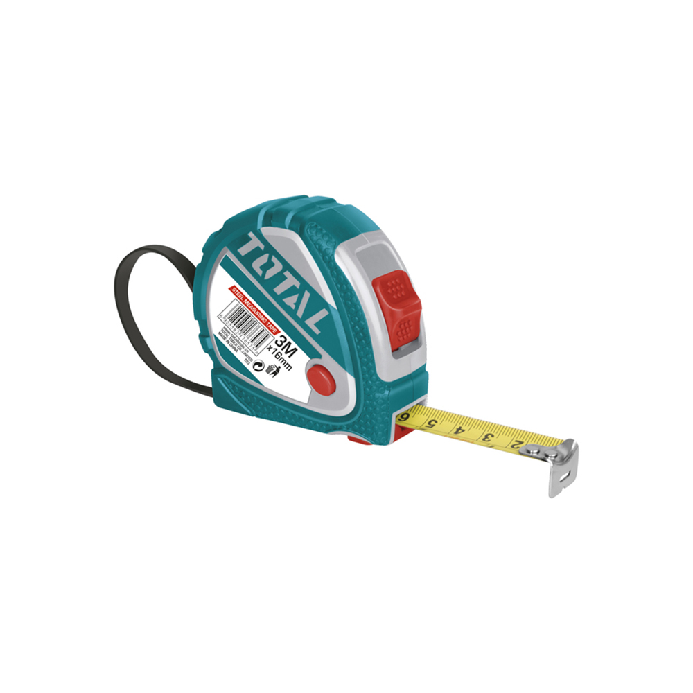 Рулетка Total 3 м х 16 мм TMT126031M