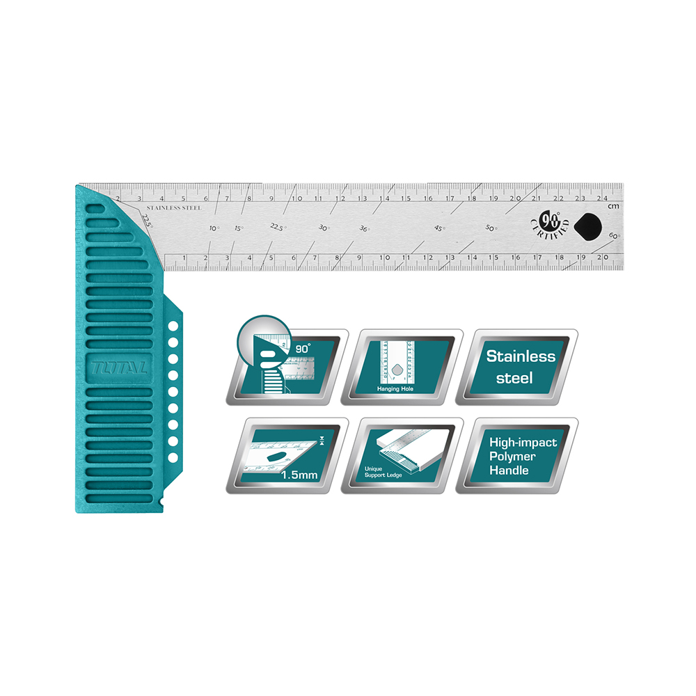 Угломер Г-образный 90° TOTAL TMT61126