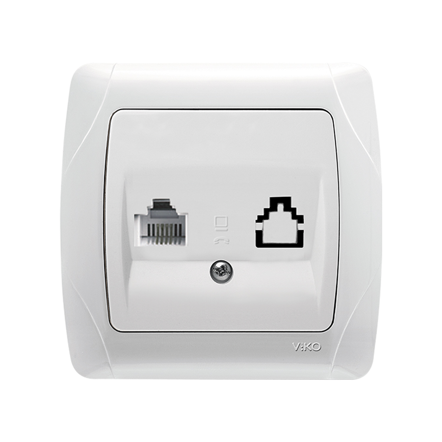 Розетка VIKO CARMEN сетевая (компьютерная для INTERNET) одинарная