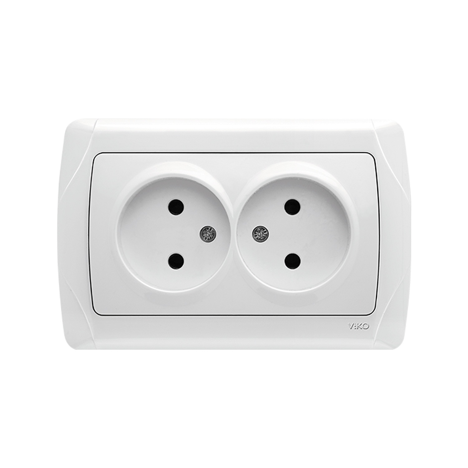 Розетка VIKO CARMEN двойная без заземления 16A
