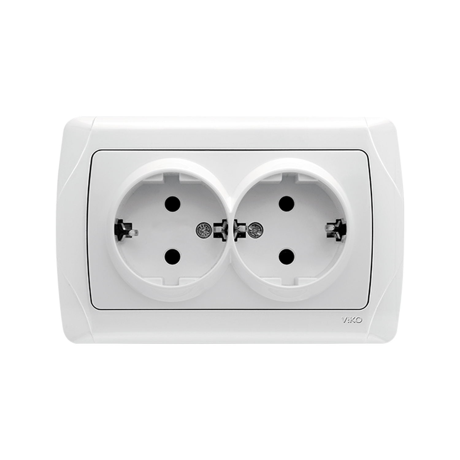 Розетка VIKO CARMEN двойная с заземлением 16A