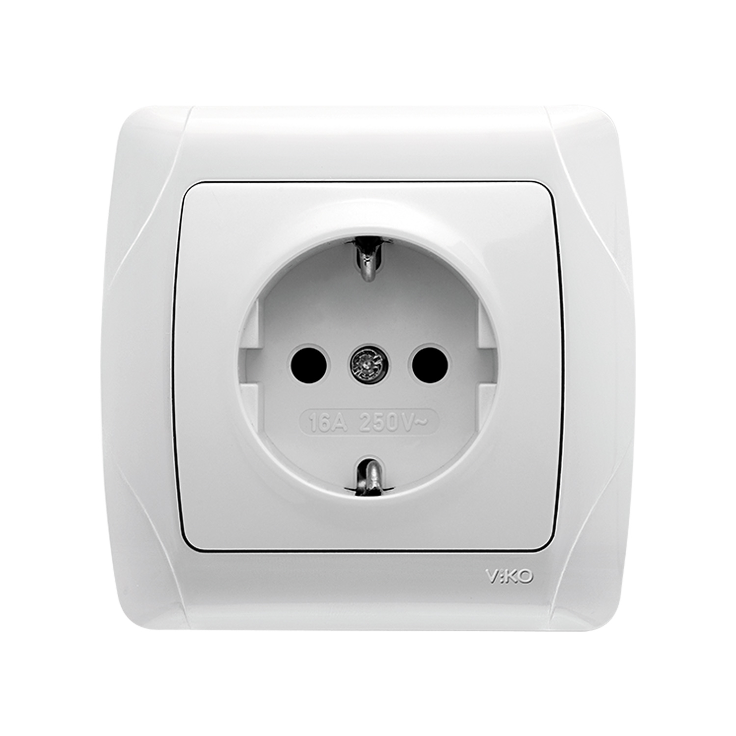 Розетка VIKO CARMEN одинарная с заземлением 16A