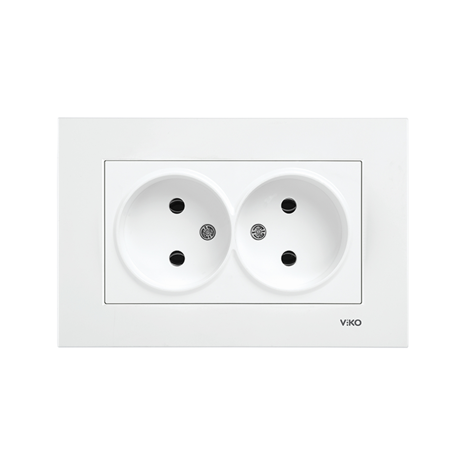 Розетка двойная без заземления VIKO KARRE 16A