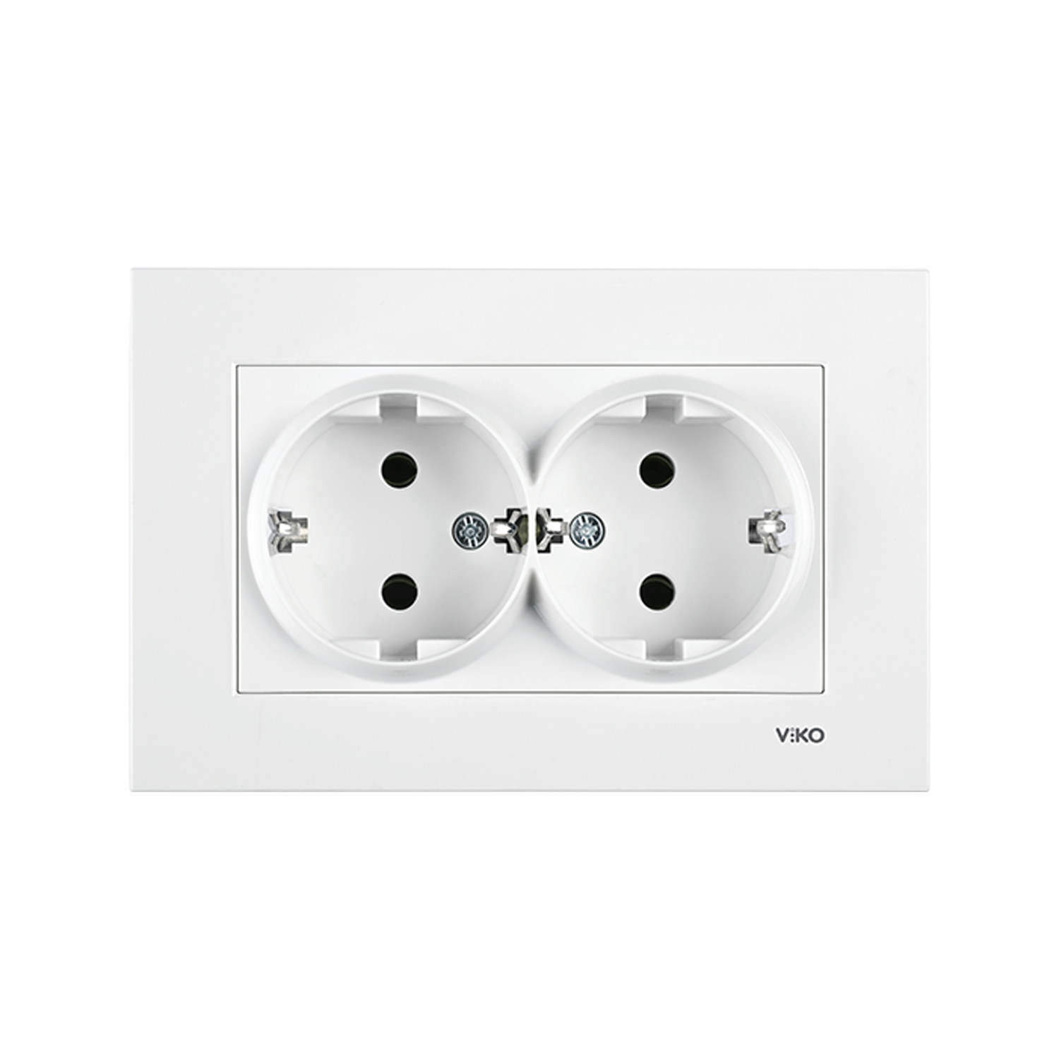 Розетка двойная с заземлением VIKO KARRE 16A
