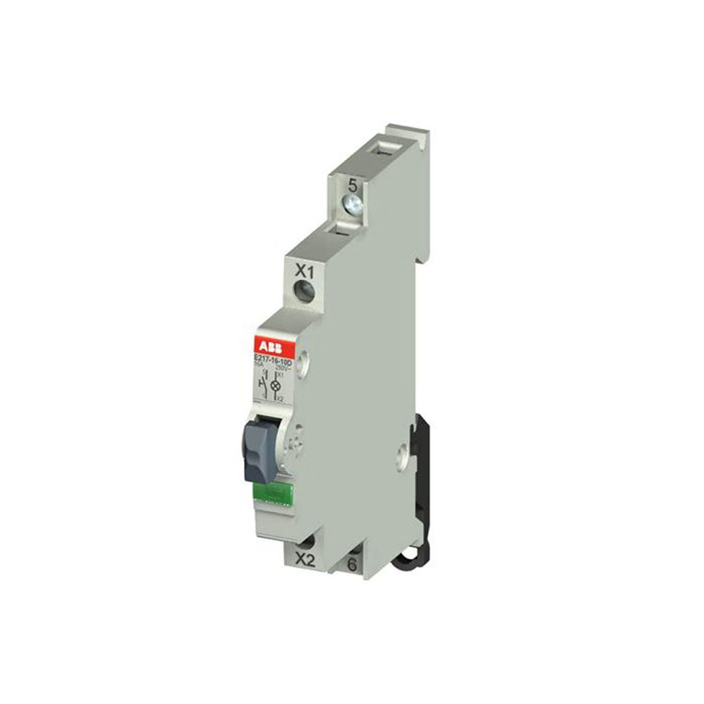 Выключающая кнопка с подсветкой ABB E217-16-10D220 зелёный