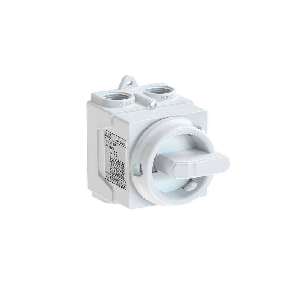 Выключатель в боксе ABB ONE20M4W 4P белый