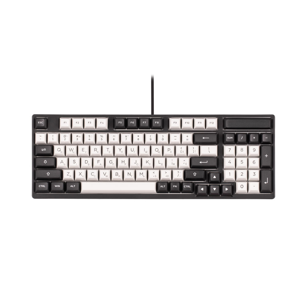 Клавиатура Akko 3098S Dracula 98Key, CS Jelly Pink, USB-A, Hot-swappable, EN/UKR, RGB, Черный