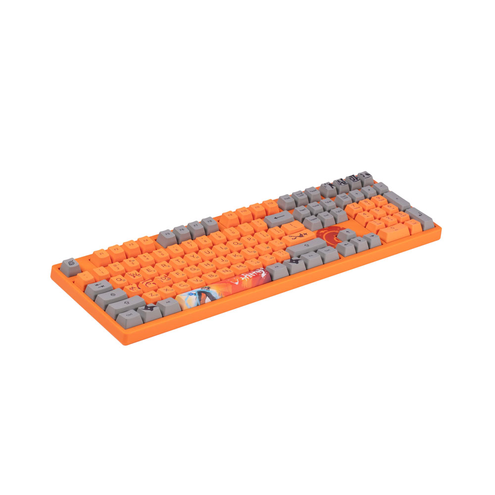 Клавиатура Akko 3108 Naruto 108Key, CS Pink V2, USB-A, EN/UKR, No Led, Оранжевый