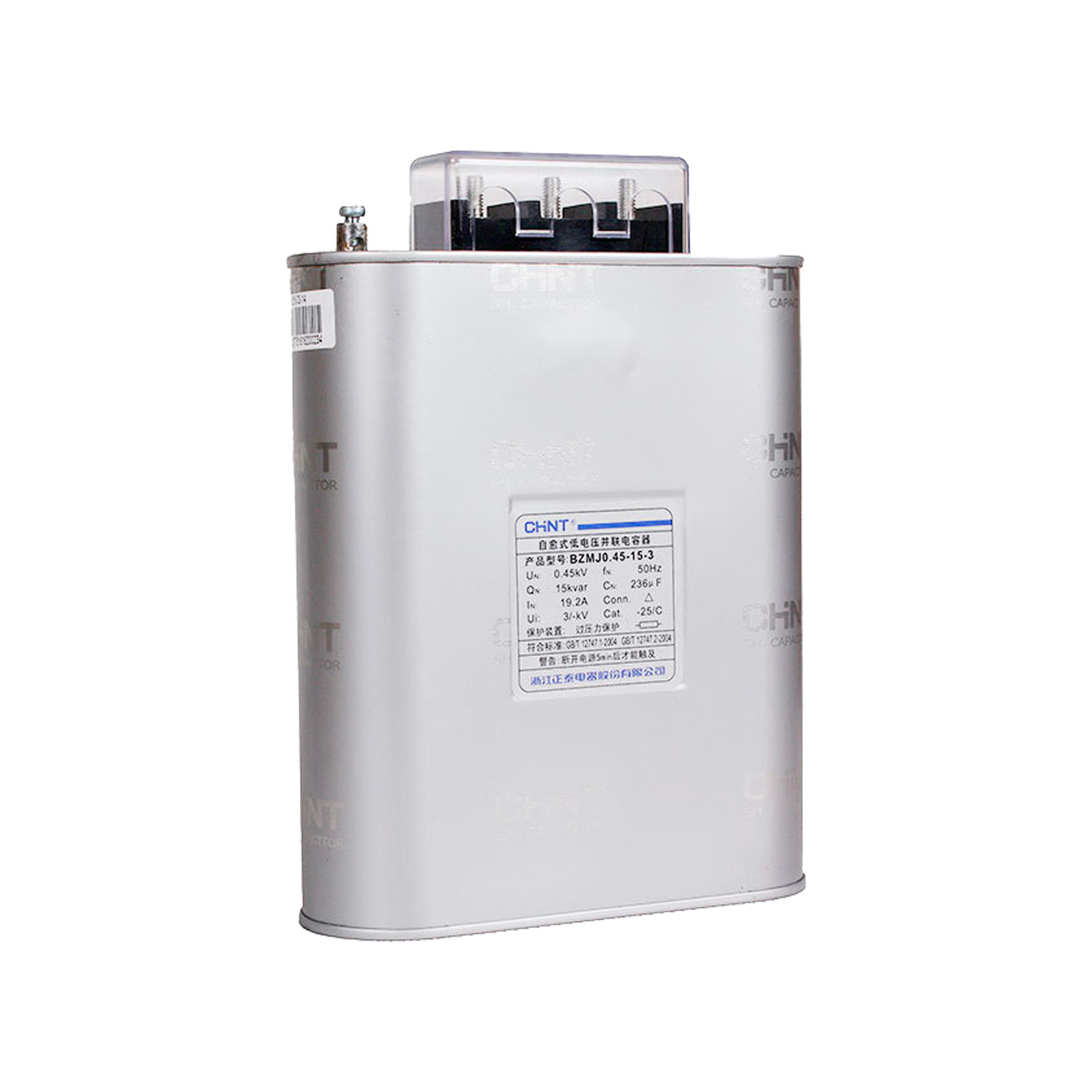 Трехфазный конденсатор CHINT BZMJ 0.45-4-3 АС400В, 4кВАр