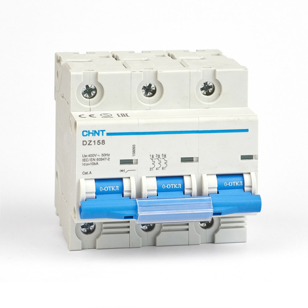 Автомат выключатель CHINT DZ158 10KA 3P 100A