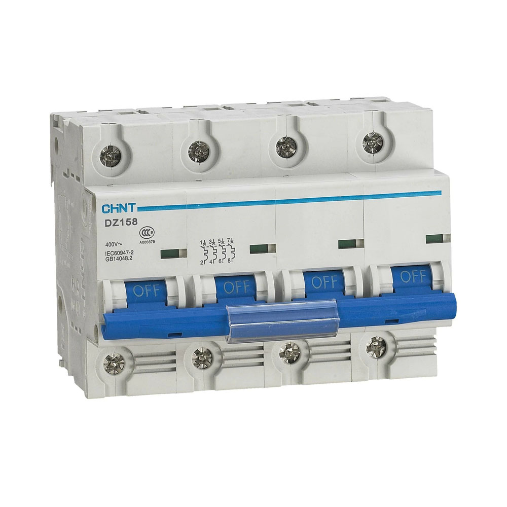 Автомат выключатель CHINT DZ158-125 4P 80A 6kA