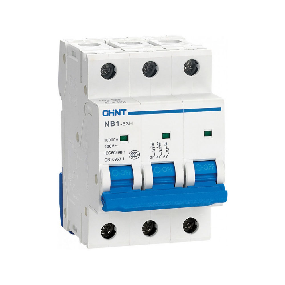 Автомат выключатель CHINT NB1-63H 3P C6 10kA