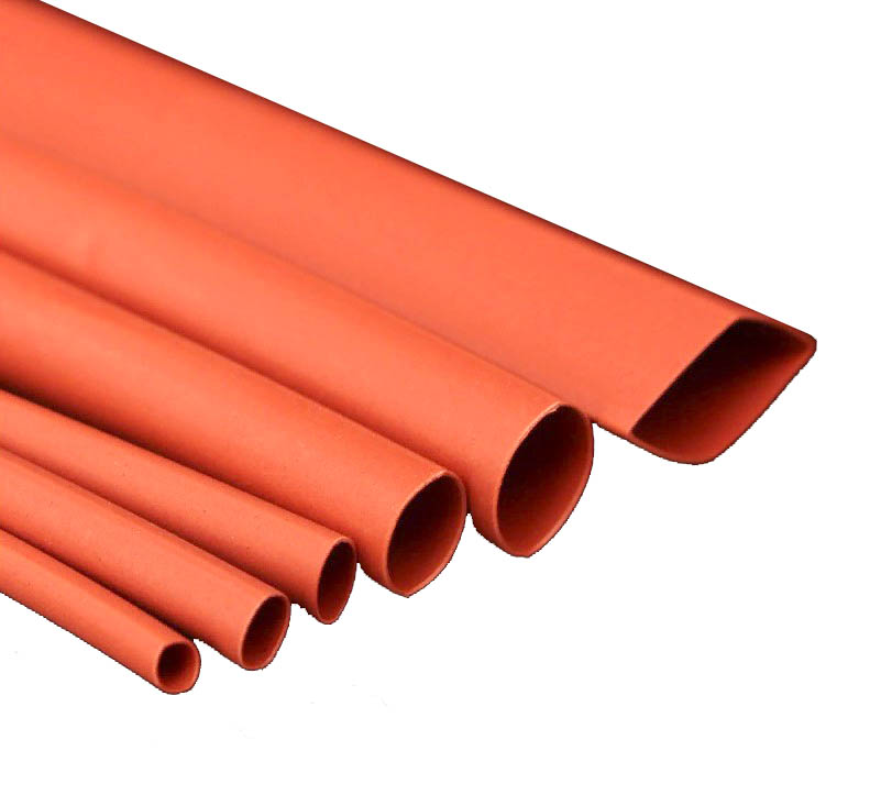 Термоусадка Delixi heat shrink tube 60mm red (1meter/25)