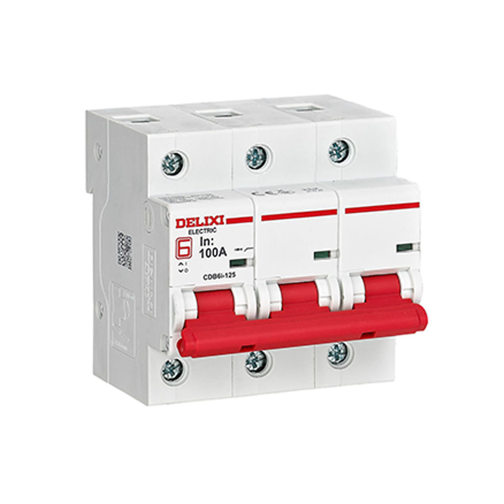 Автоматический выключатель DELIXI 10kA CDB6i-125 C тип 3P 63A