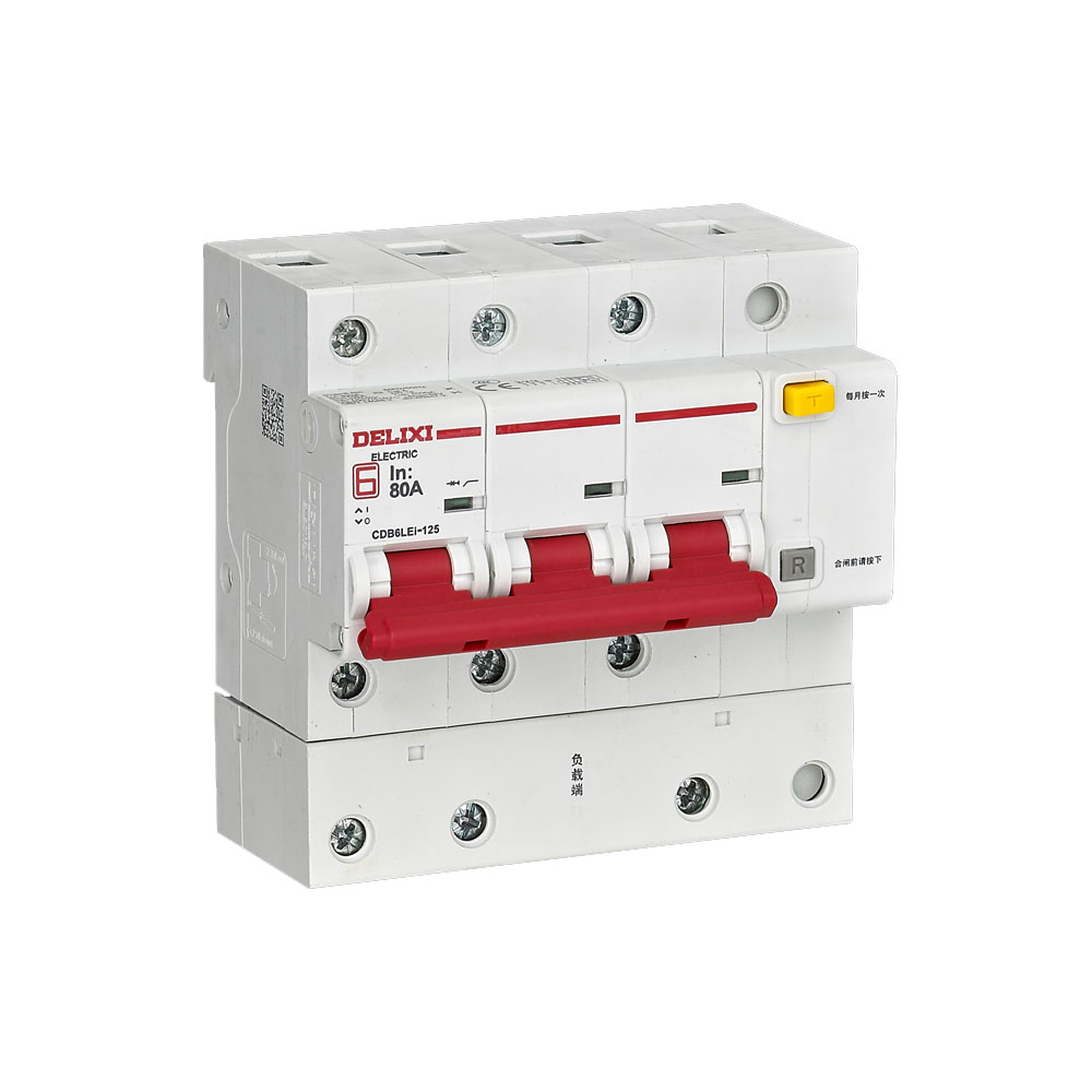Автоматический выключатель - дифференциальный DELIXI CDB6LEi-125 3+N 125 A
