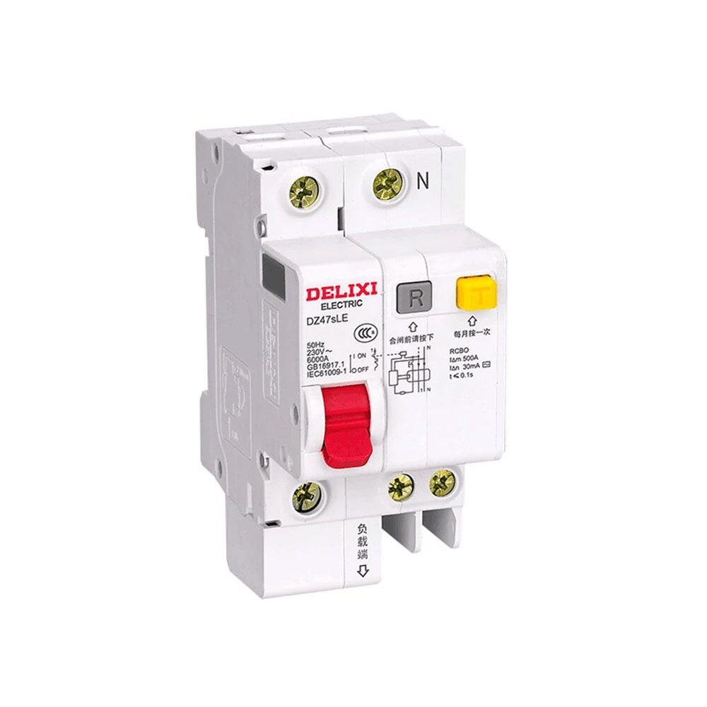 Автомат дифференциальный DZ47sLE 1P+N (N pole though) C 63A 50mA