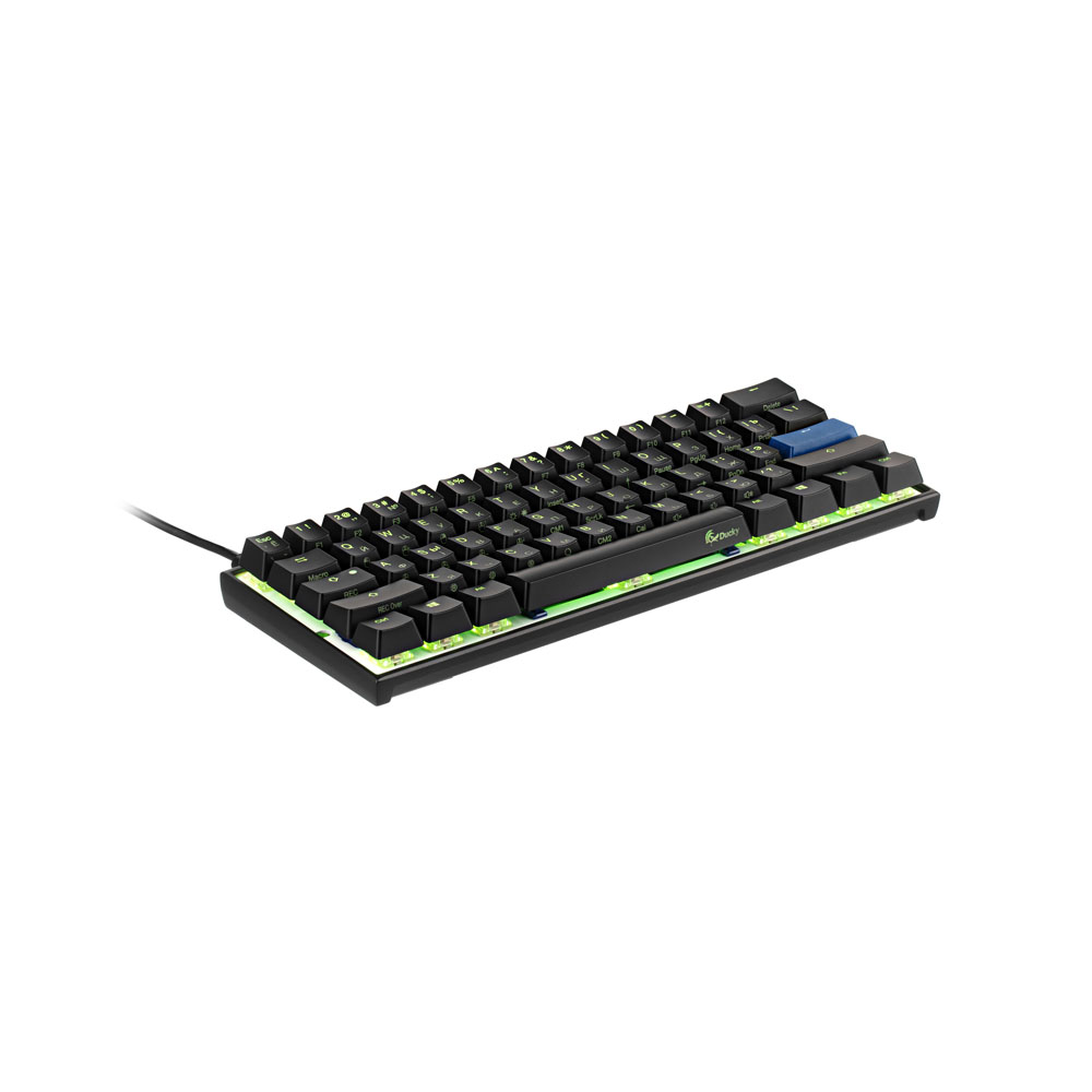 Механическая клавиатура Ducky Mecha Mini [Cherry Red, RGB LED, UA/RU, Aluminium Black case]