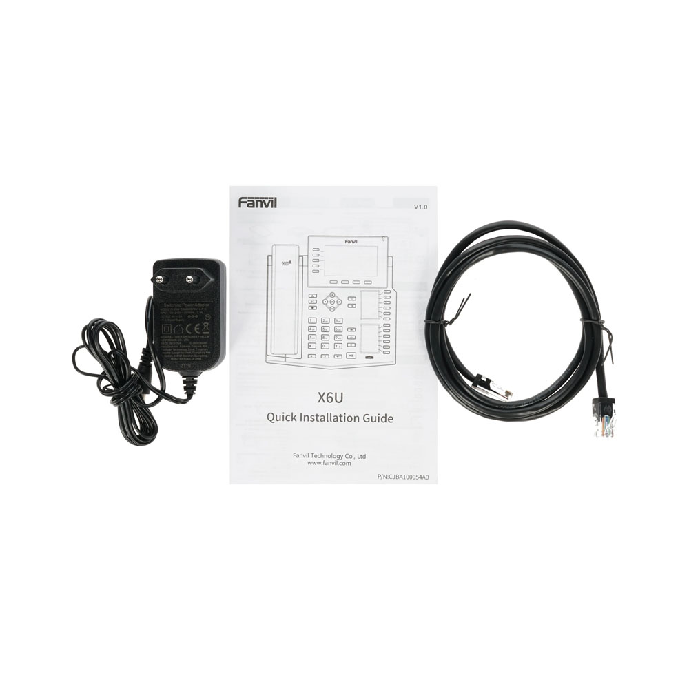 Телефон VoIP Fanvil X6U черный