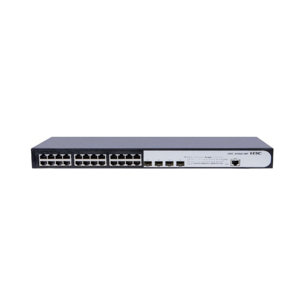 Коммутатор H3C S1850-28P-PWR 28-Port Gigabit Ethernet Switch(24GE+4SFP+PoE,AC)
