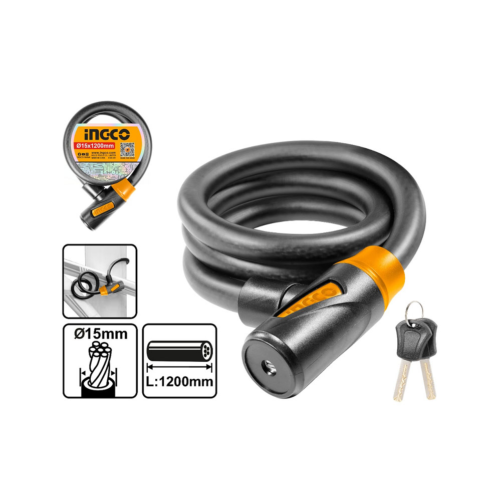 Велосипедный замок INGCO DBK112012