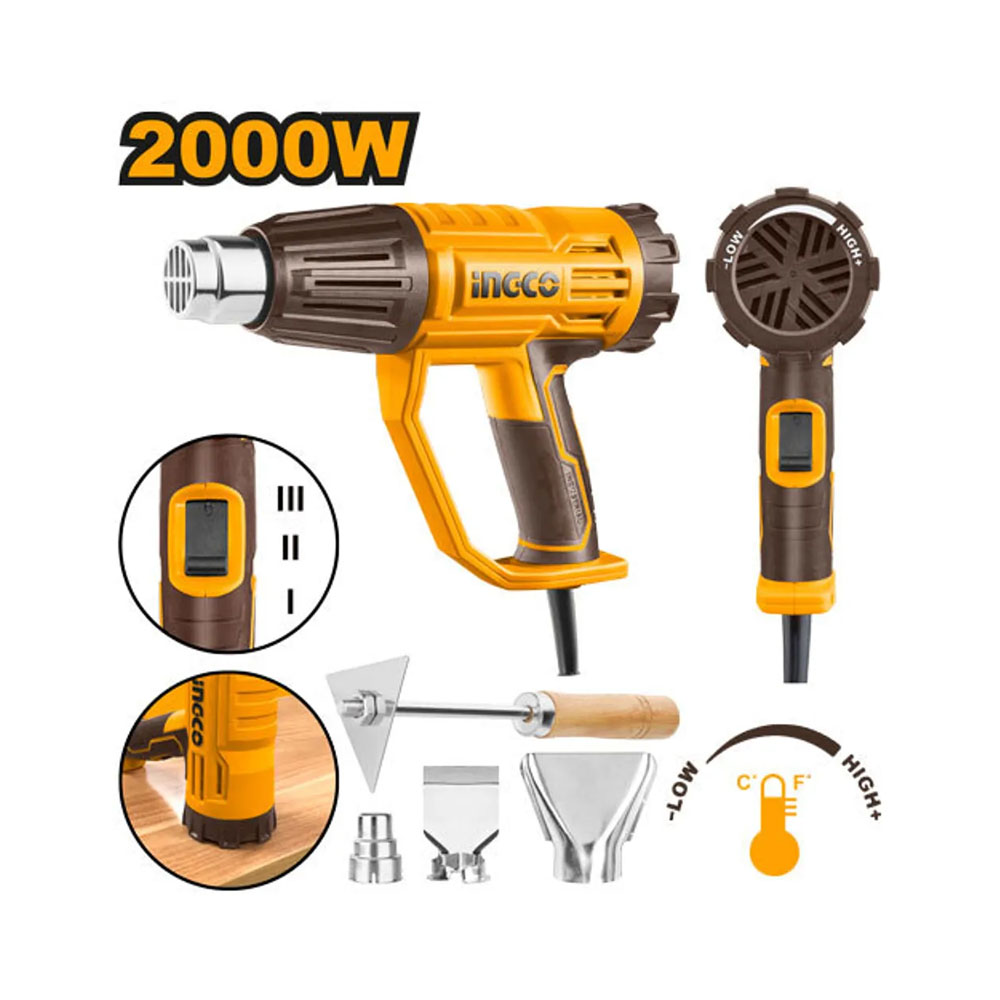 Фен строительный INGCO HG200047