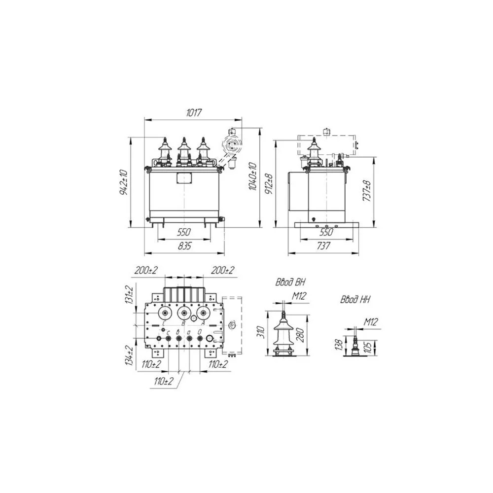 Трансформатор ТМГ-СЭЩ-100/10-11 УХЛ1 10.00/0.40 Д/Yн-11