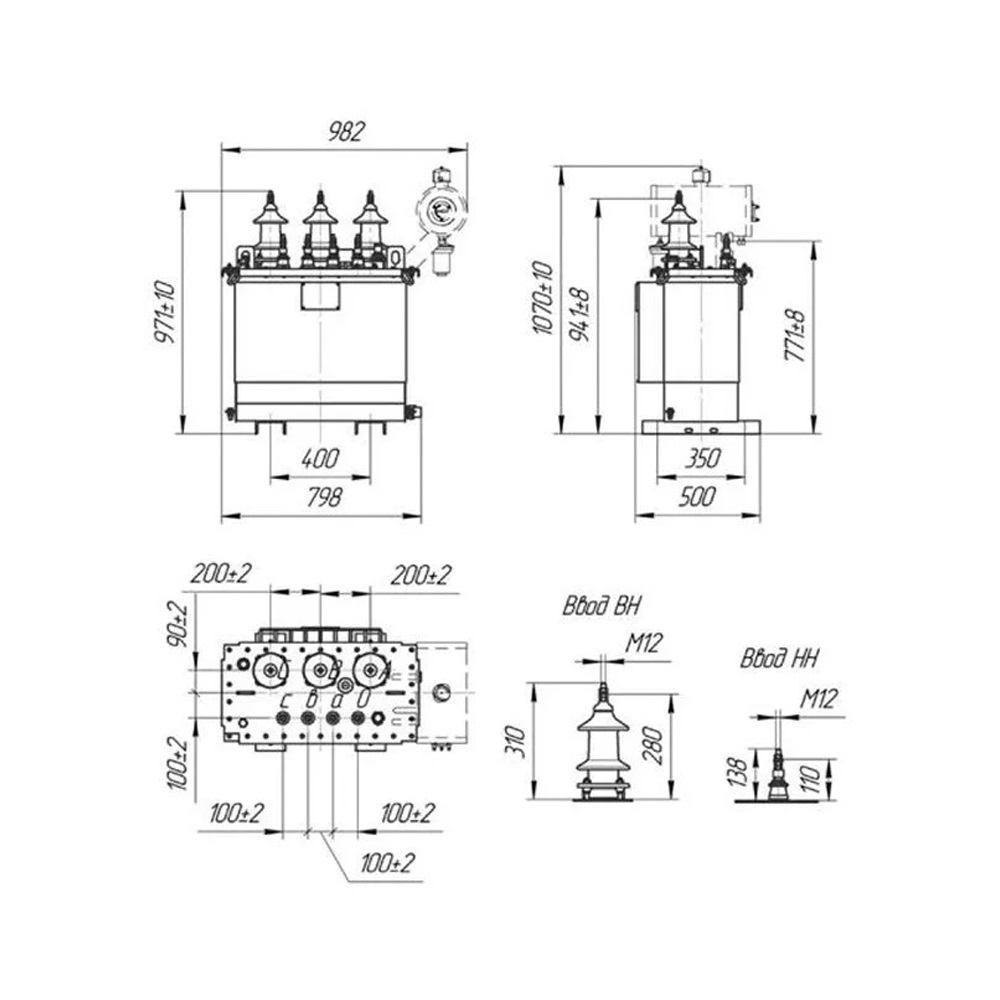 Трансформатор ТМГ-СЭЩ-40/10-11 УХЛ1 10.00/0.40 Д/Yн-11