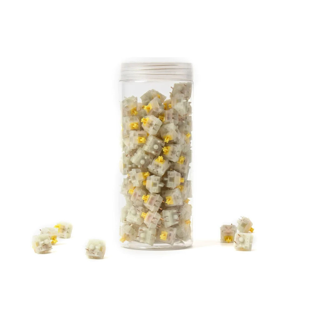 Набор механических переключателей Keychron Gateron KS-3, Milky Pro Yellow, 110 pcs