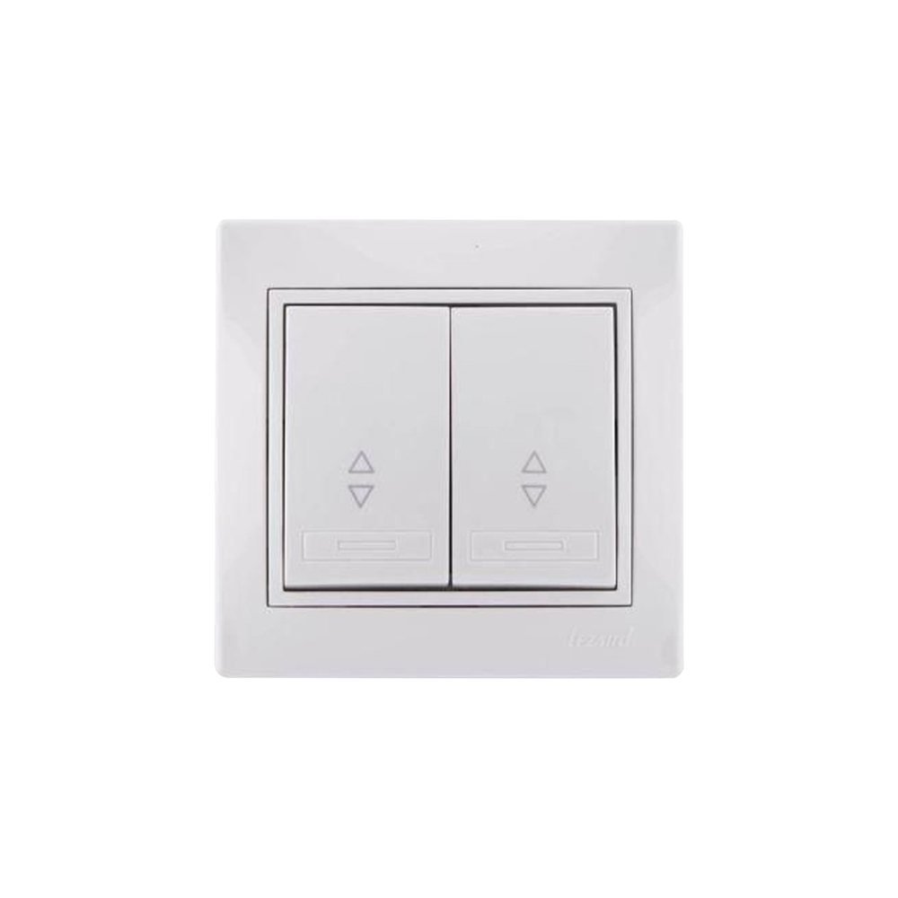 Выключатель Lezard Mira 2кл проходной белый с белой вставкой