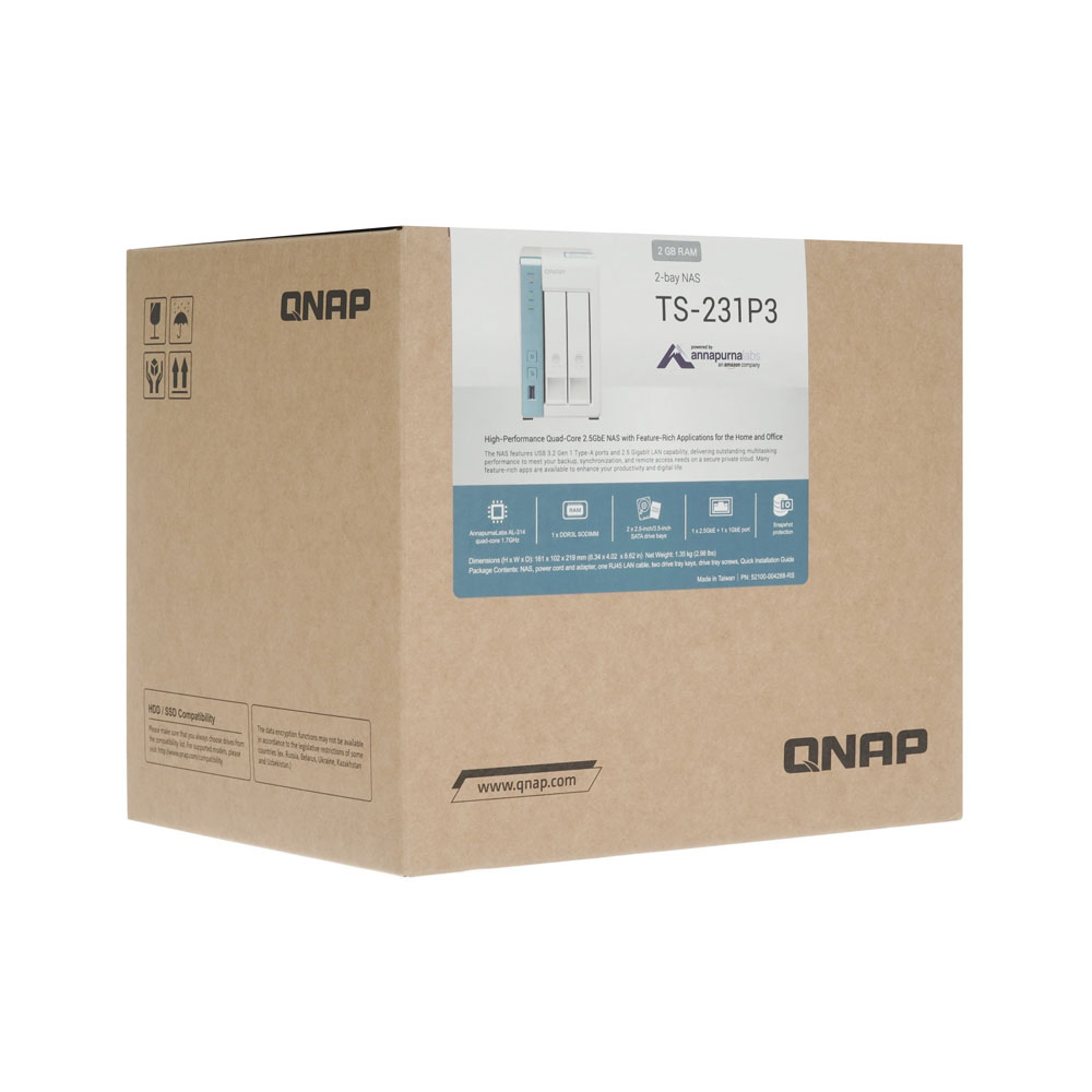 Сетевое хранилище (NAS) QNAP TS-231P3-2G