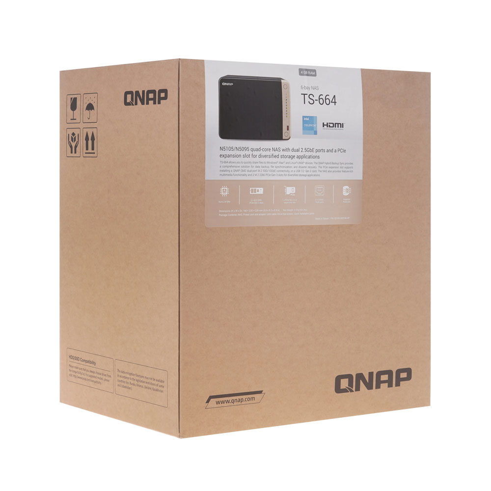 Сетевое хранилище (NAS) QNAP TS-664-4G