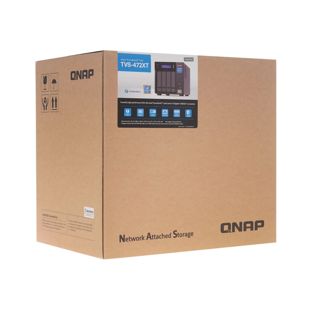 Сетевое хранилище (NAS) QNAP TVS-472XT-PT-4G
