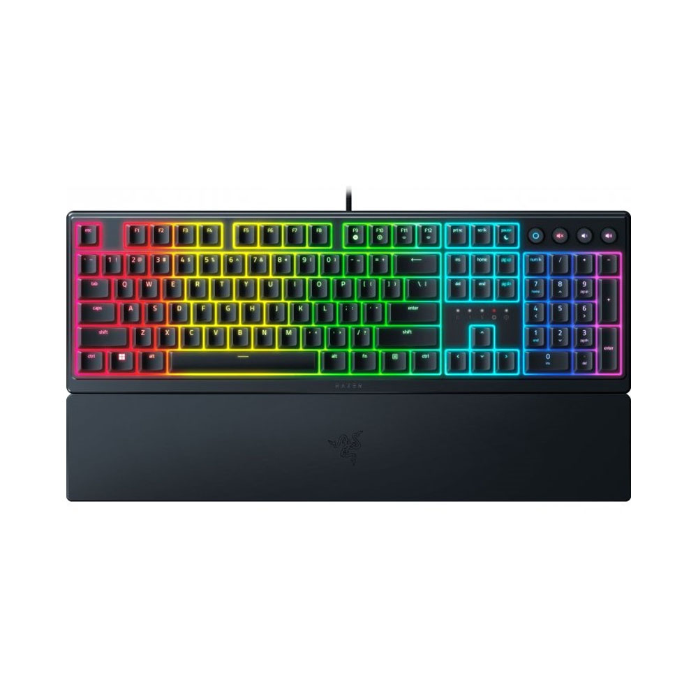 Клавиатура Razer Ornata V3 RGB 104key, Mecha-Membrane Switch, USB, RU, чёрный