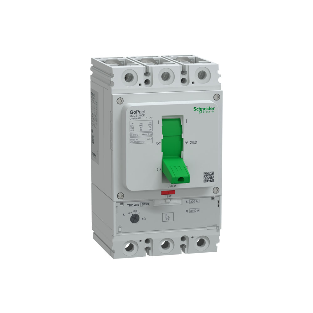 Автоматический выключатель Schneider Electric GoPact 400 3P 400A 50kA 415В AC TMD РТЗ