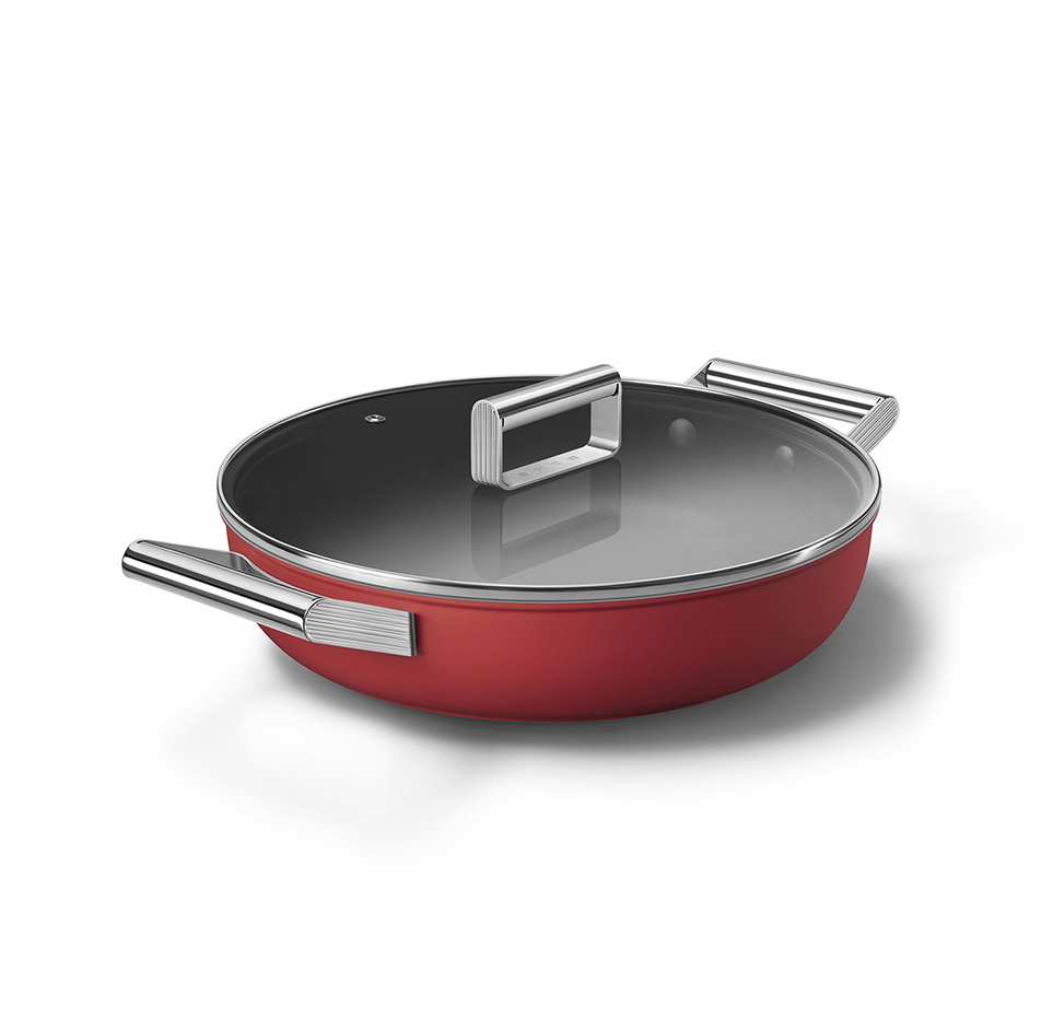 Сковорода глубокая Smeg CKFD2811RDM 28см