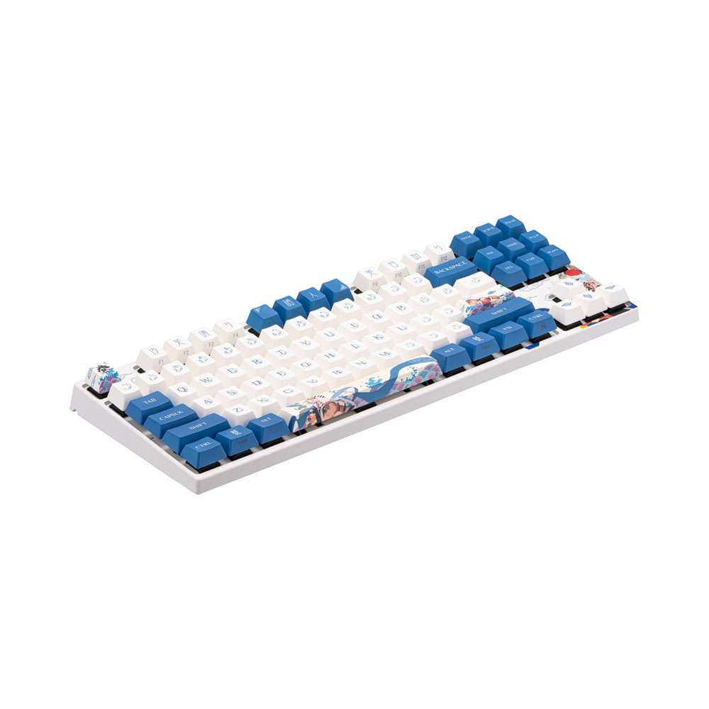 Клавиатура Varmilo VEA87 Lovebirds-I 87Key, Cherry Mx Red, USB-A, EN/RU, White Led, синий