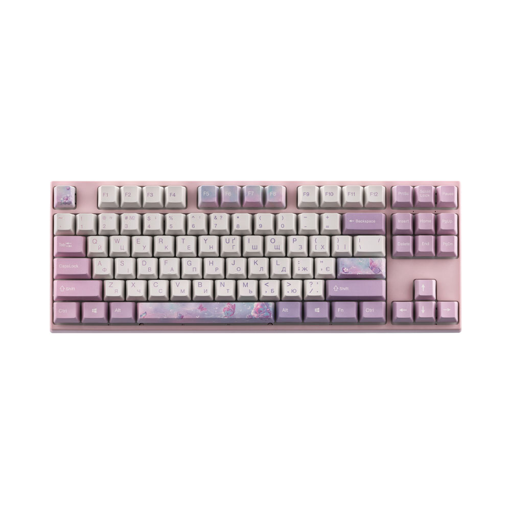 Клавиатура Varmilo VED87 Dreams On Board 87Key, Cherry Mx Brown, BT/USB-A, EN/UKR, No Led, Розовый