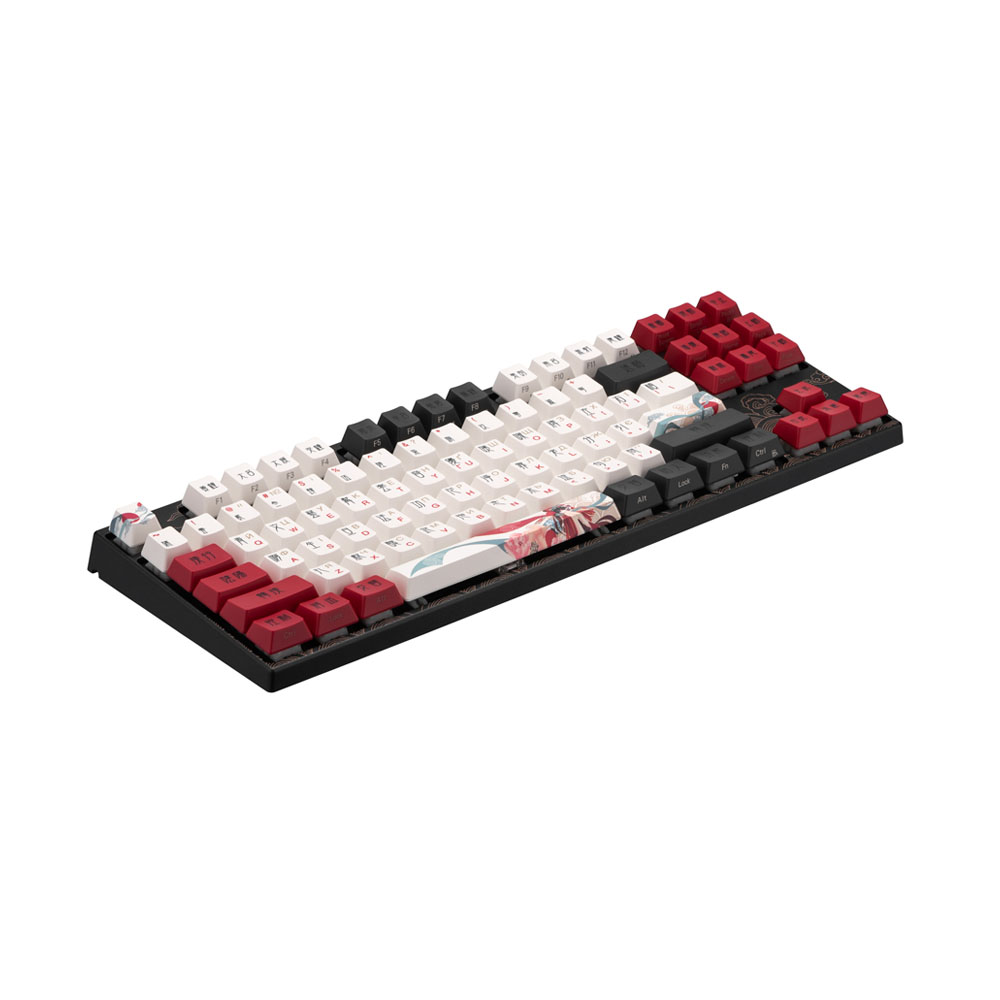 Клавиатура Varmilo VEM87 Beijing Opera 87Key, EC V2 Sakura, USB-A, EN/UKR, White Led, Черный