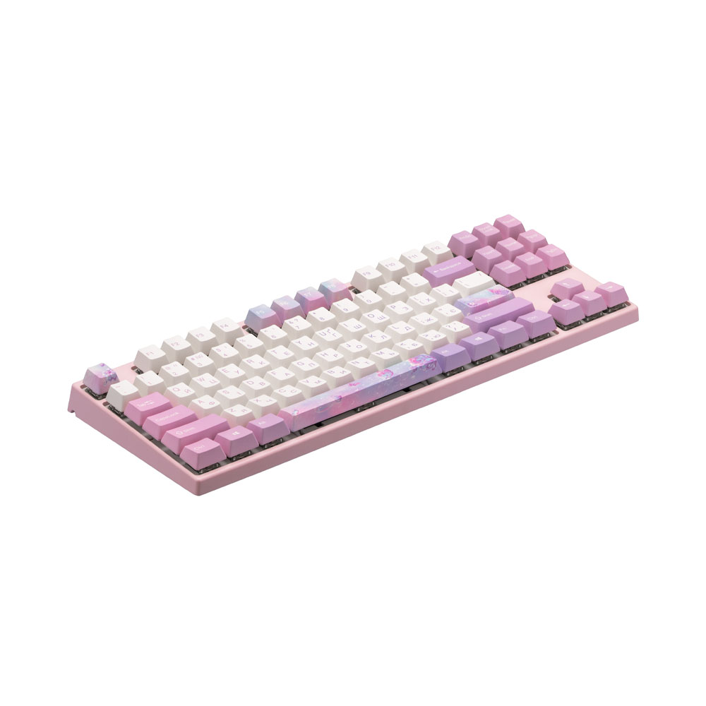 Клавиатура Varmilo VEM87 Dreams On Board 87Key, EC V2 Sakura, USB-A, EN/UKR, White Led, Розовый
