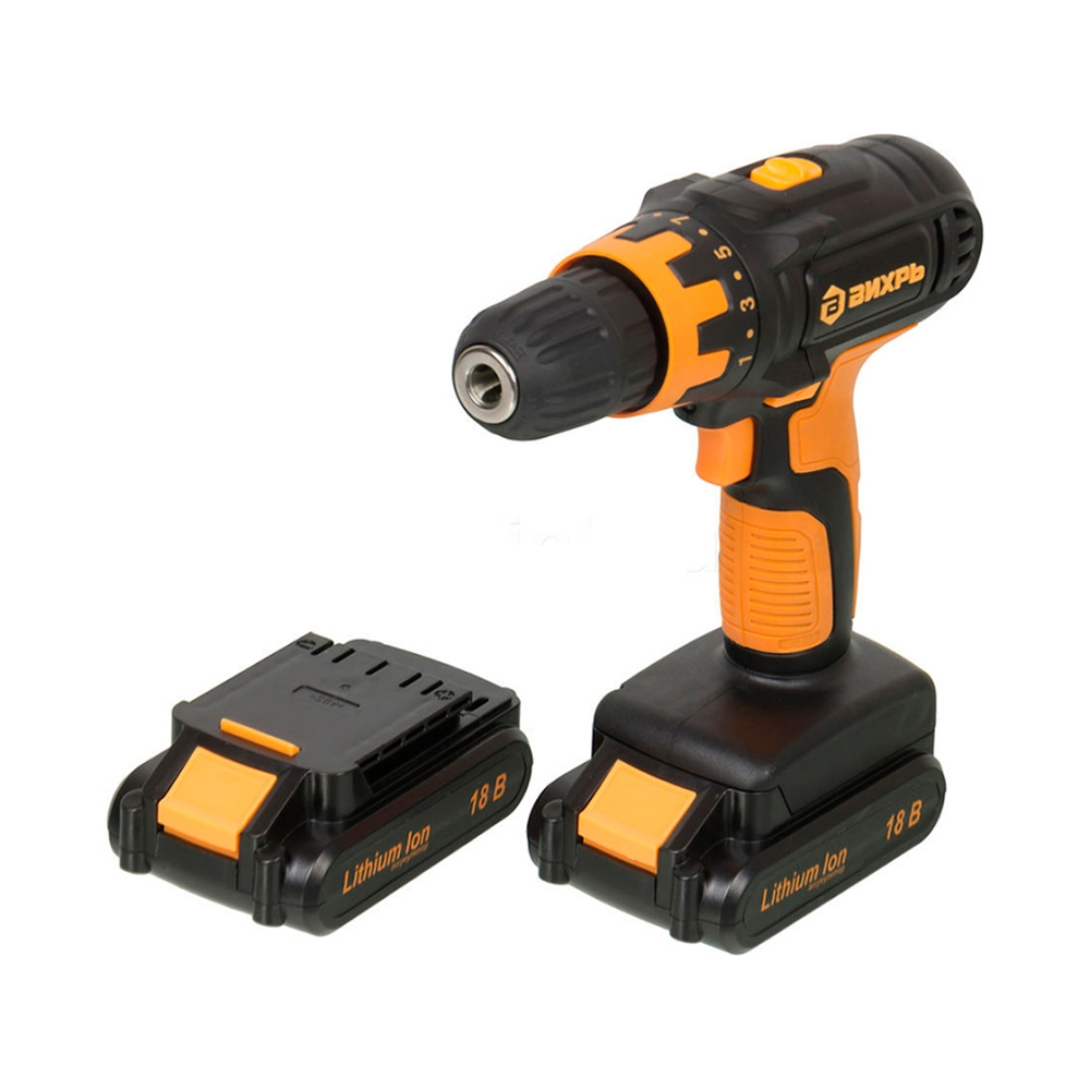 Аккумуляторная дрель-шуруповерт Вихрь ДА-18Л-2К